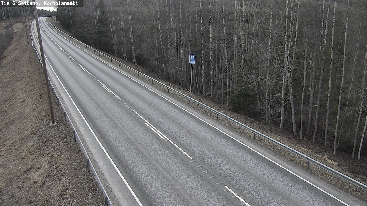 Weather Camera Image Väg 6 Sotkamo, Korholanmäki, Sotkamo, Kainuu