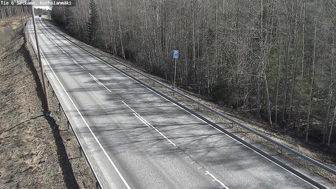 Weather Camera Image Väg 6 Sotkamo, Korholanmäki, Sotkamo, Kainuu