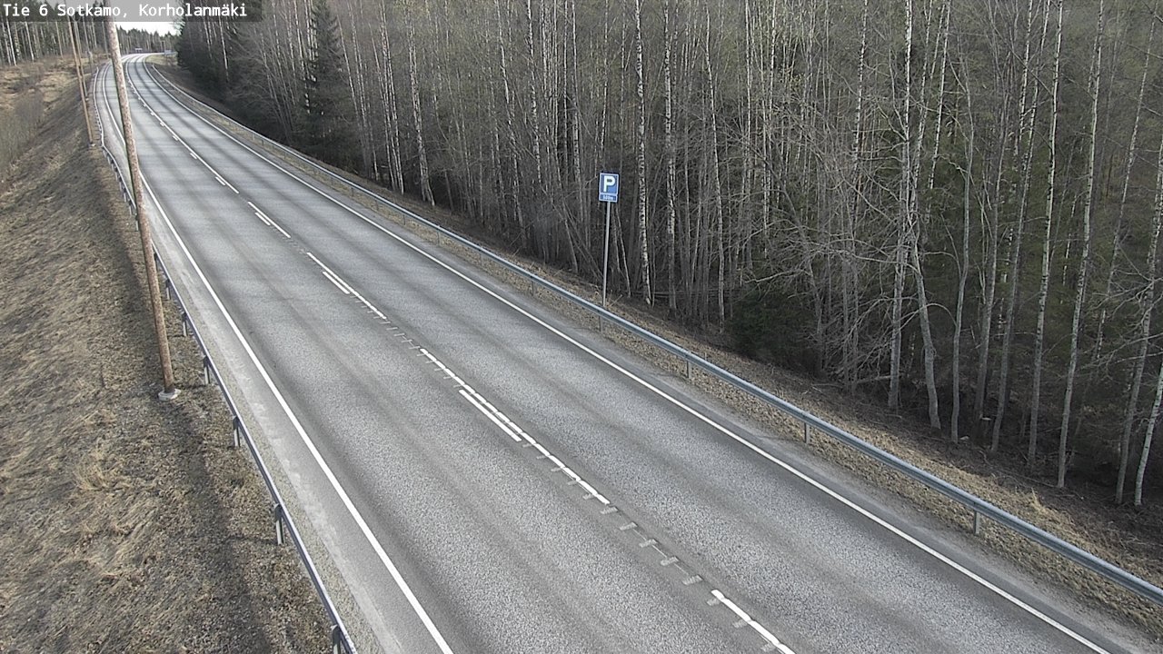 Weather Camera Image Väg 6 Sotkamo, Korholanmäki, Sotkamo, Kainuu