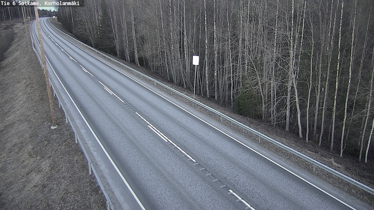 Weather Camera Image Väg 6 Sotkamo, Korholanmäki, Sotkamo, Kainuu