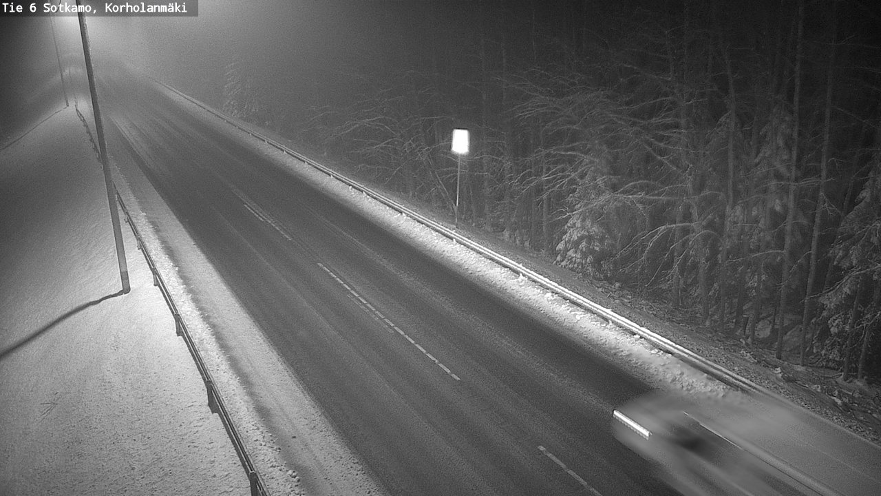 Weather Camera Image Väg 6 Sotkamo, Korholanmäki, Sotkamo, Kainuu