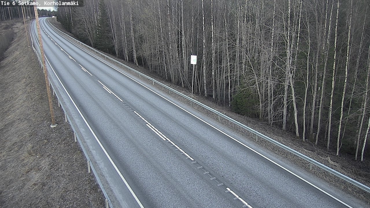 Weather Camera Image Väg 6 Sotkamo, Korholanmäki, Sotkamo, Kainuu