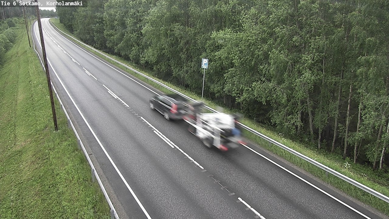 Weather Camera Image Väg 6 Sotkamo, Korholanmäki, Sotkamo, Kainuu