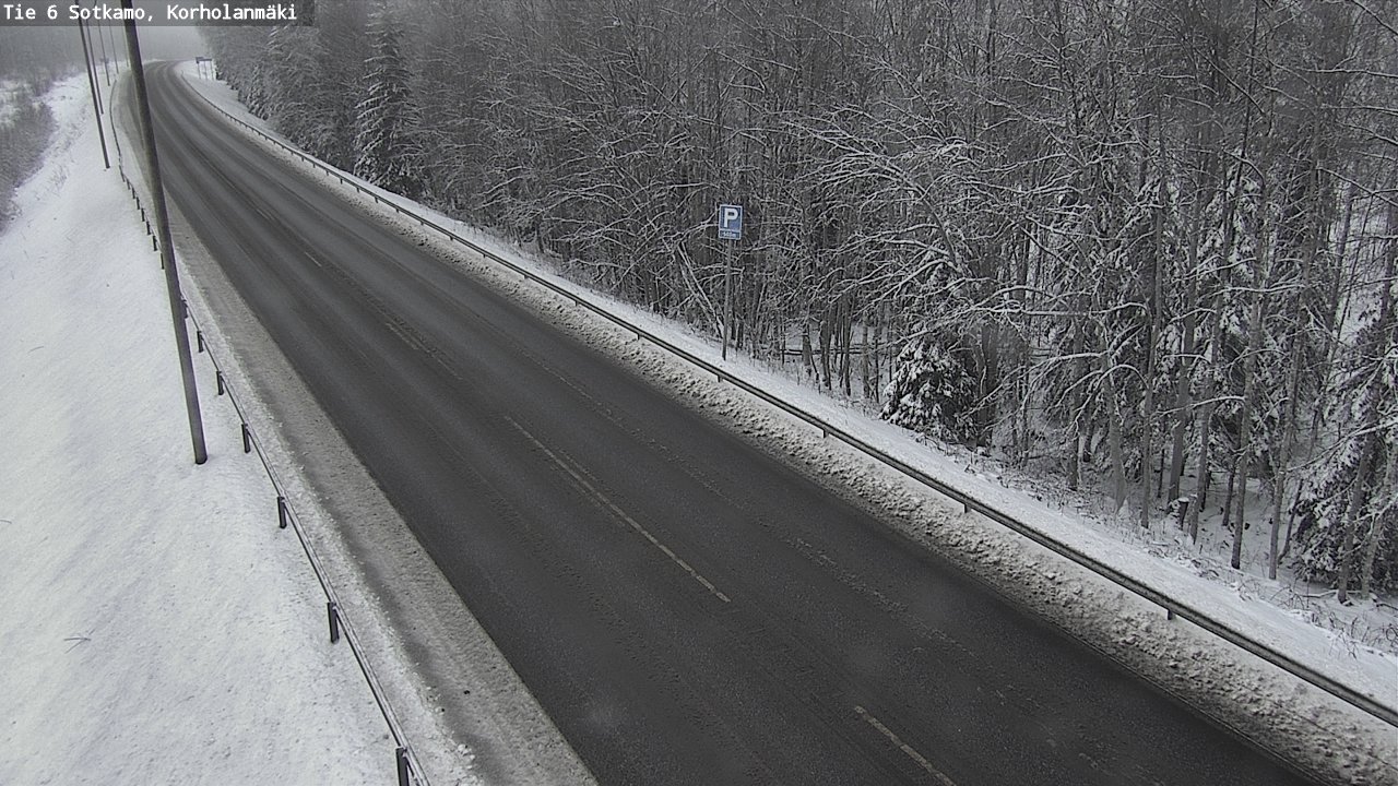 Weather Camera Image Väg 6 Sotkamo, Korholanmäki, Sotkamo, Kainuu