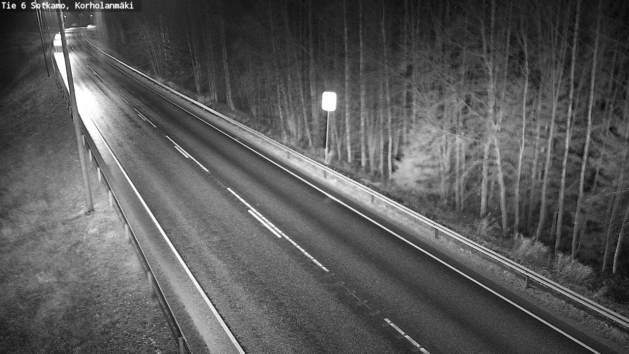 Weather Camera Image Väg 6 Sotkamo, Korholanmäki, Sotkamo, Kainuu