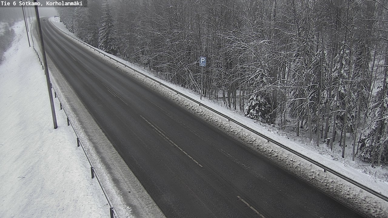 Weather Camera Image Väg 6 Sotkamo, Korholanmäki, Sotkamo, Kainuu