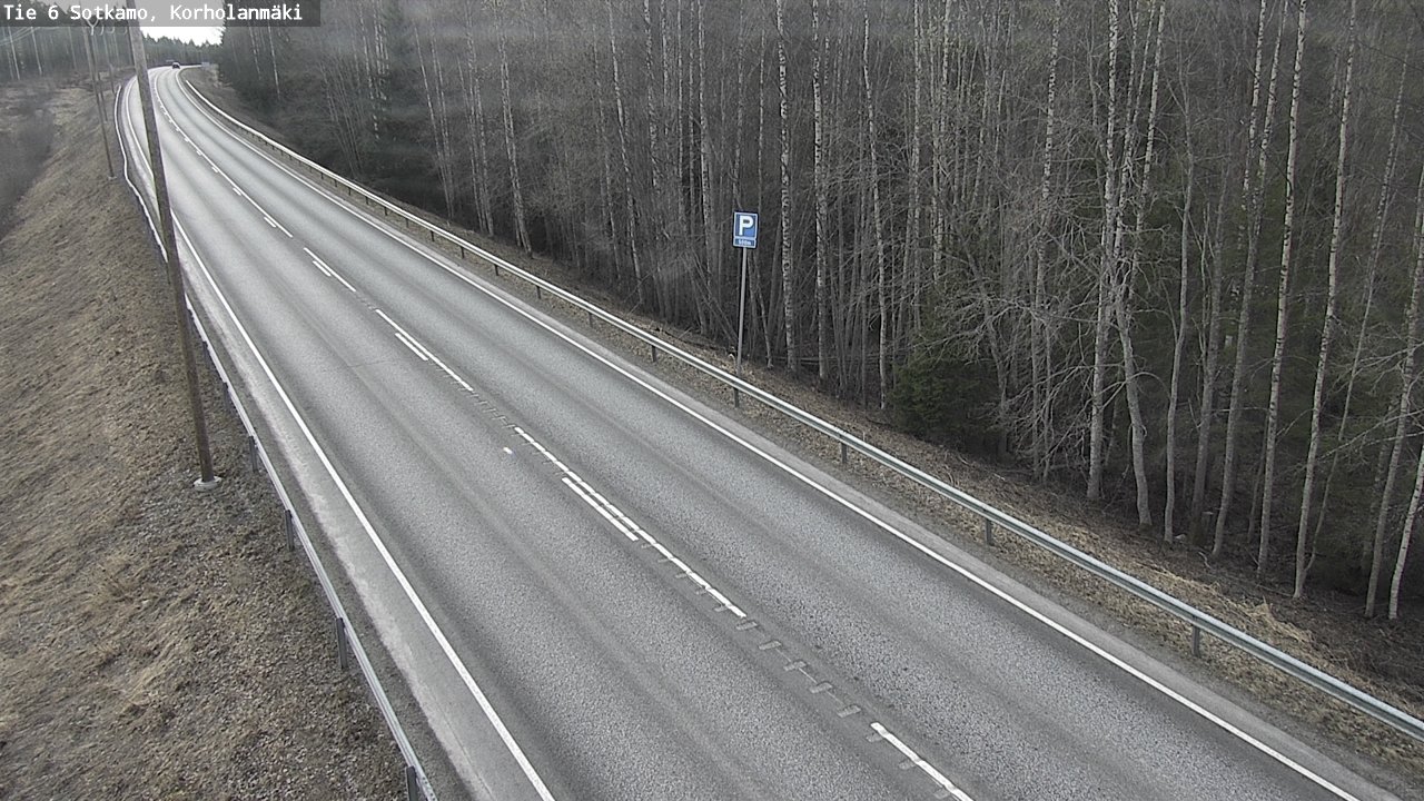 Weather Camera Image Väg 6 Sotkamo, Korholanmäki, Sotkamo, Kainuu