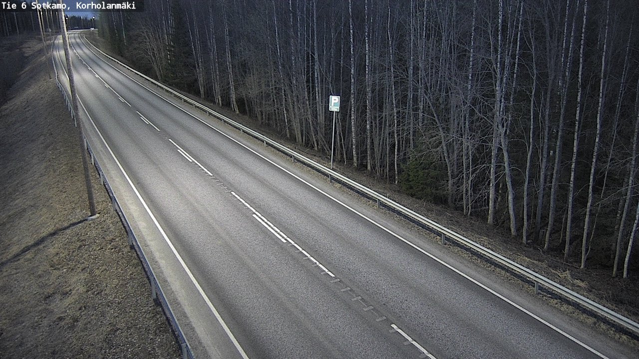 Weather Camera Image Väg 6 Sotkamo, Korholanmäki, Sotkamo, Kainuu