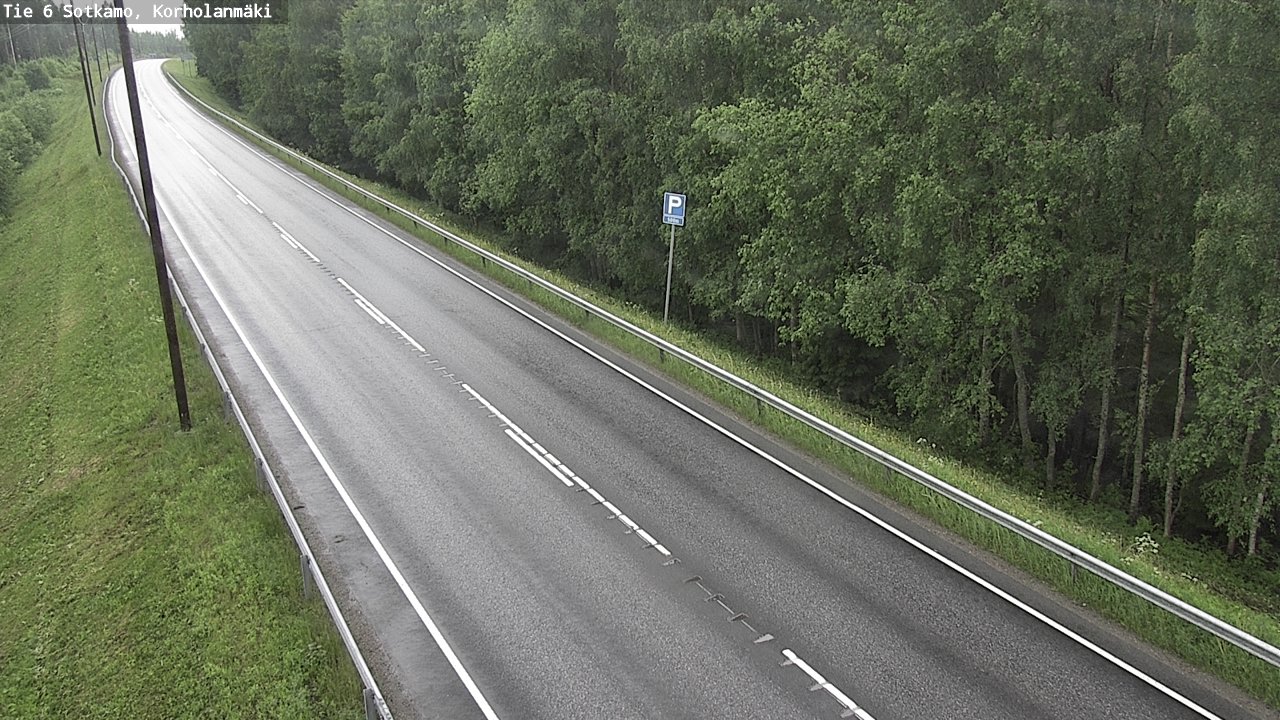Weather Camera Image Väg 6 Sotkamo, Korholanmäki, Sotkamo, Kainuu