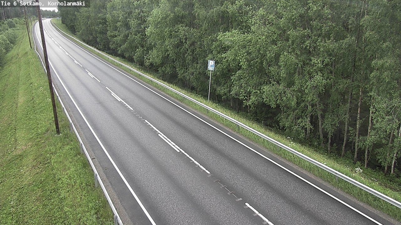 Weather Camera Image Väg 6 Sotkamo, Korholanmäki, Sotkamo, Kainuu