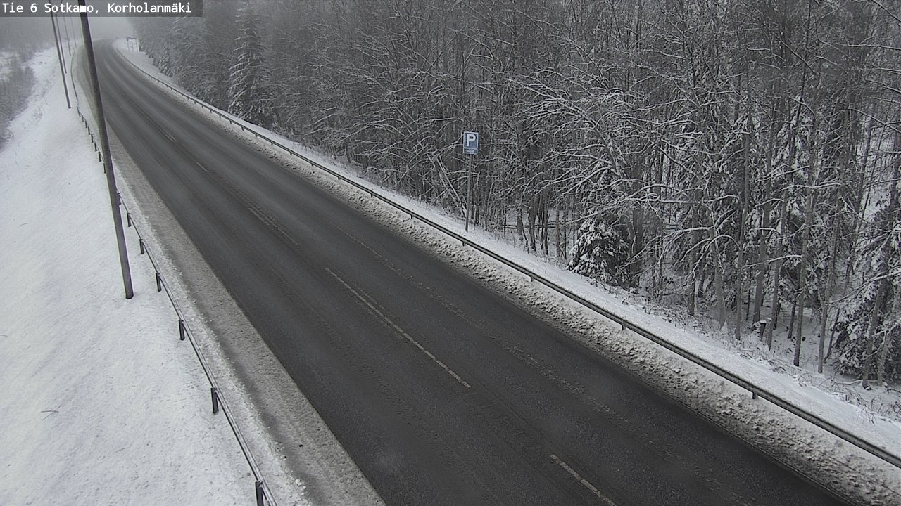 Weather Camera Image Väg 6 Sotkamo, Korholanmäki, Sotkamo, Kainuu