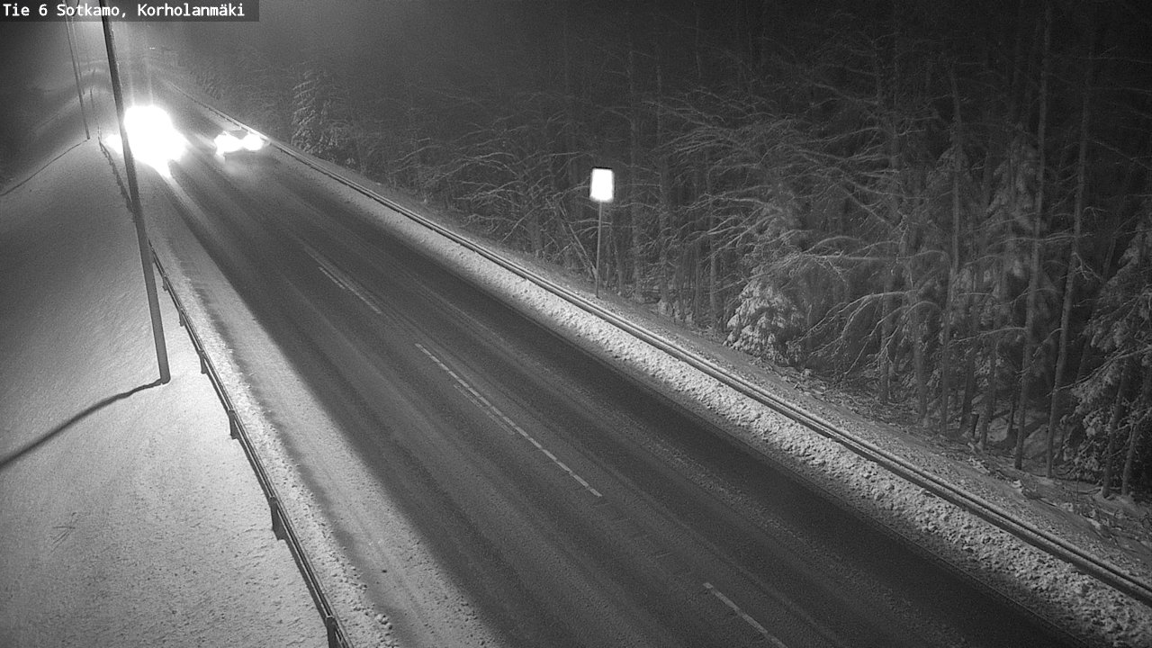 Weather Camera Image Väg 6 Sotkamo, Korholanmäki, Sotkamo, Kainuu