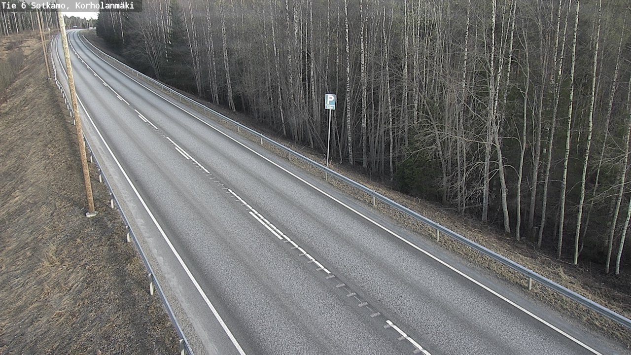 Weather Camera Image Väg 6 Sotkamo, Korholanmäki, Sotkamo, Kainuu