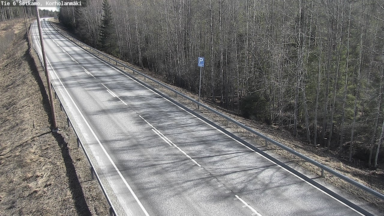 Weather Camera Image Väg 6 Sotkamo, Korholanmäki, Sotkamo, Kainuu