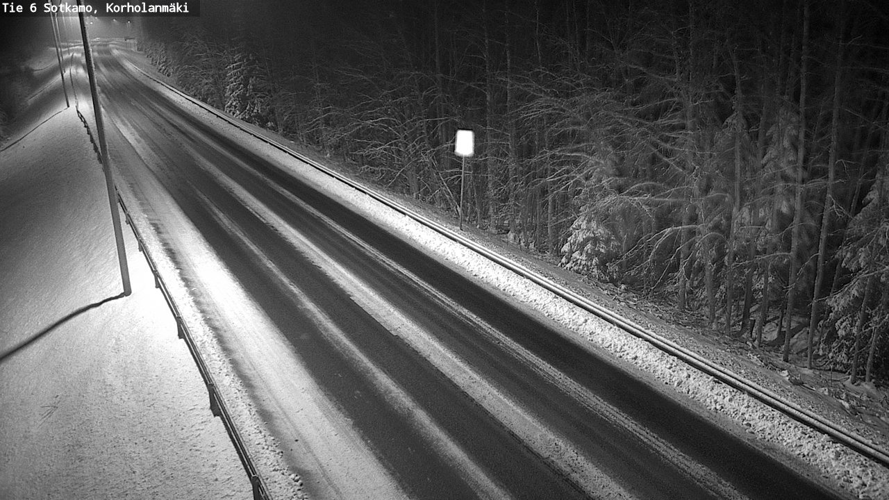 Weather Camera Image Väg 6 Sotkamo, Korholanmäki, Sotkamo, Kainuu