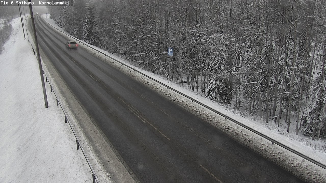 Weather Camera Image Väg 6 Sotkamo, Korholanmäki, Sotkamo, Kainuu