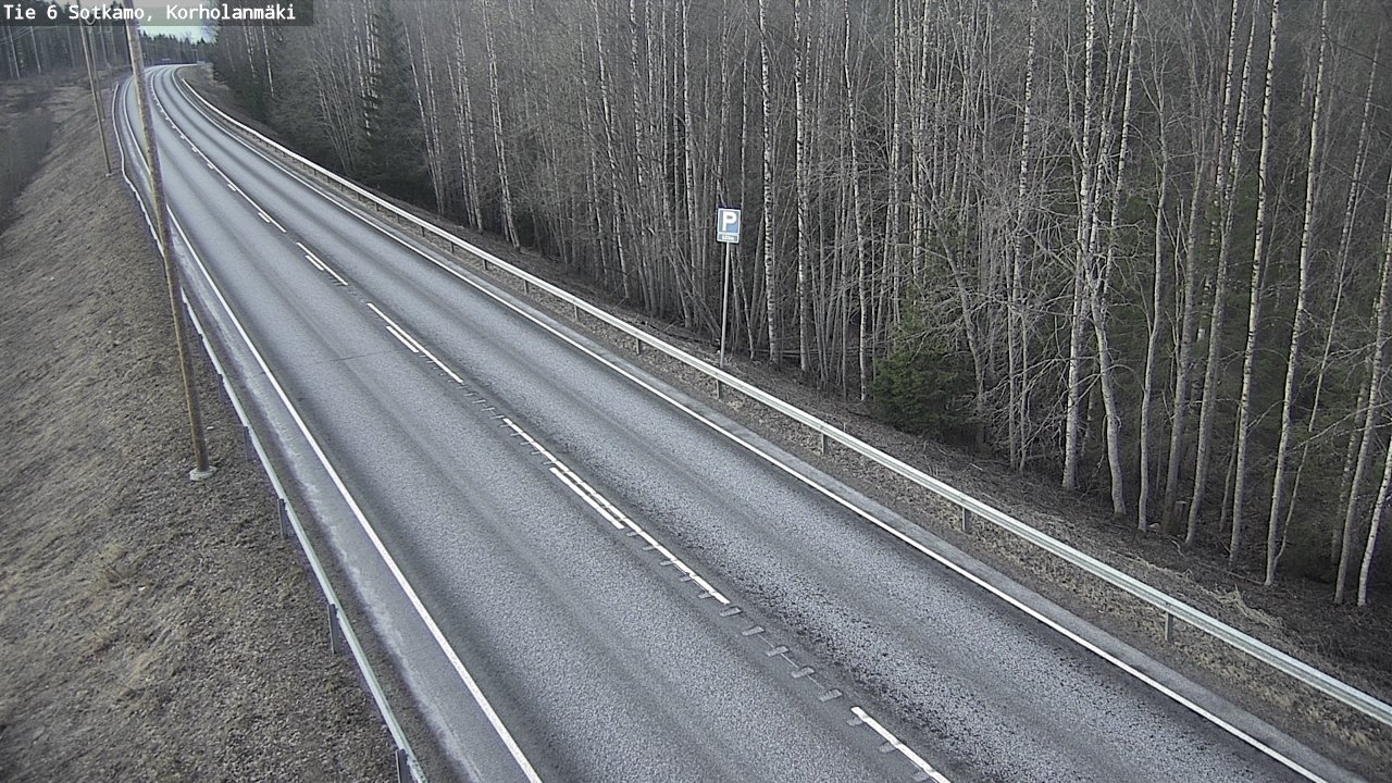 Weather Camera Image Väg 6 Sotkamo, Korholanmäki, Sotkamo, Kainuu