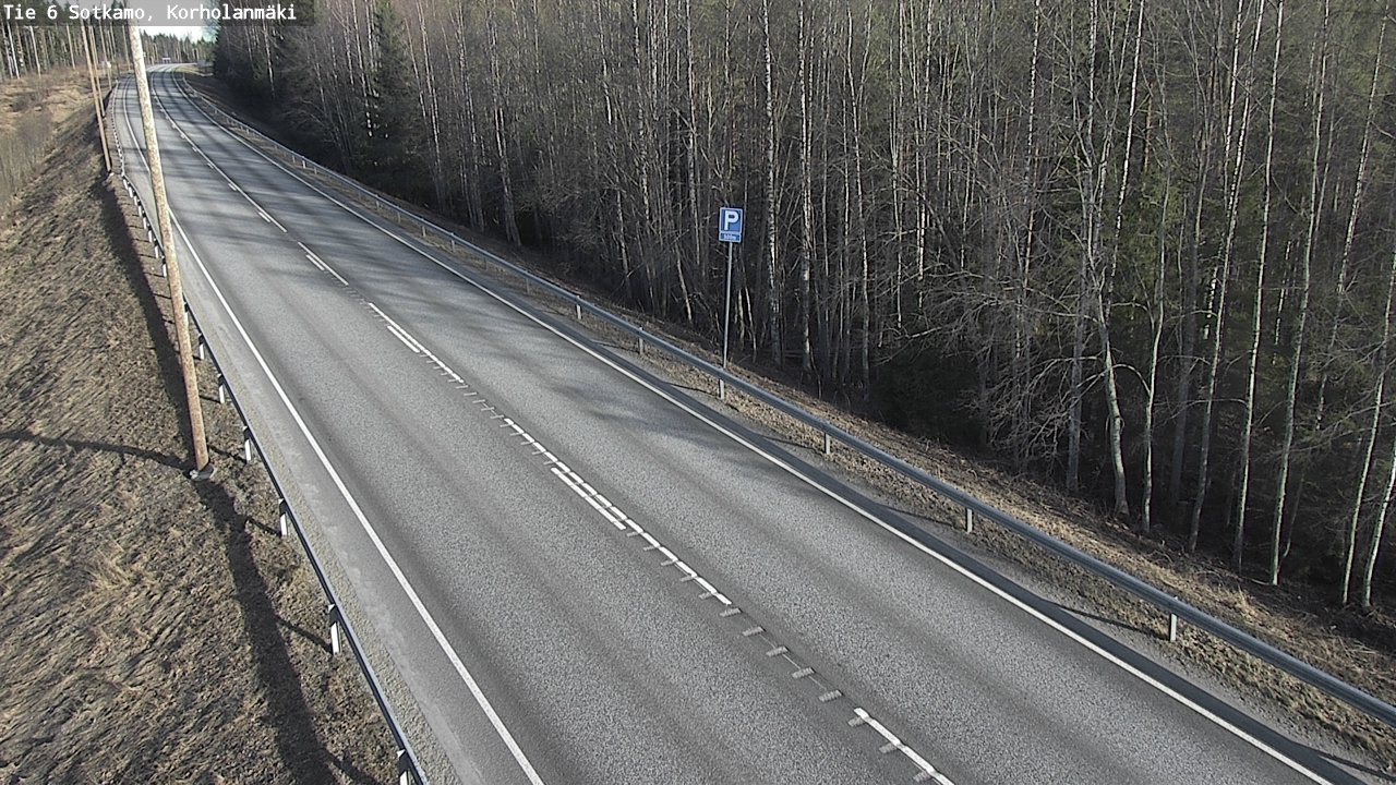 Weather Camera Image Väg 6 Sotkamo, Korholanmäki, Sotkamo, Kainuu