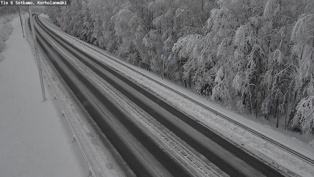 Weather Camera Image Väg 6 Sotkamo, Korholanmäki, Sotkamo, Kainuu