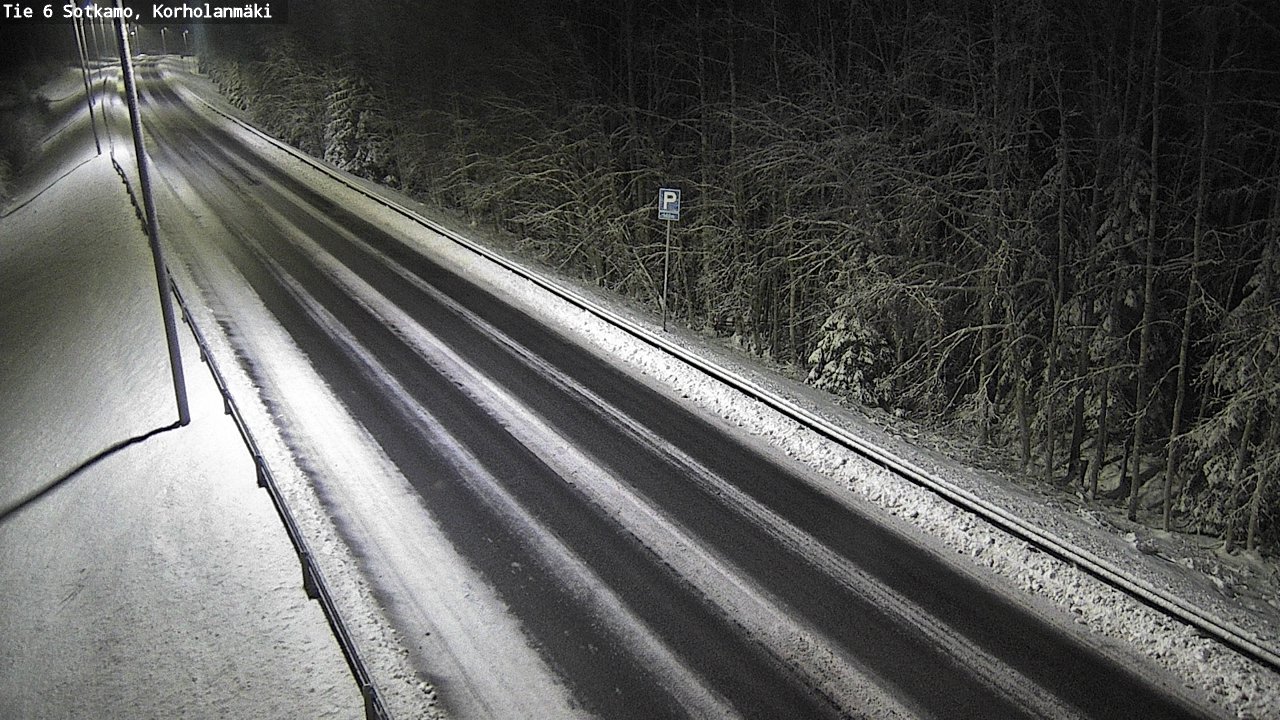 Weather Camera Image Väg 6 Sotkamo, Korholanmäki, Sotkamo, Kainuu