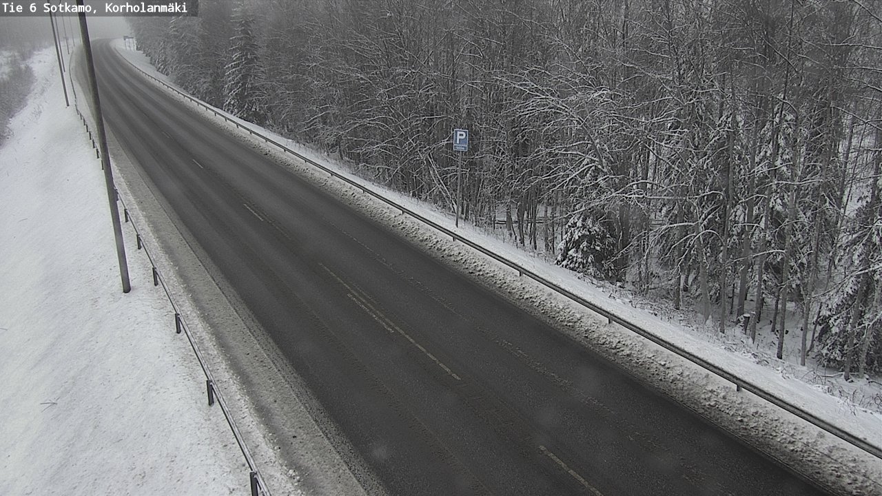 Weather Camera Image Väg 6 Sotkamo, Korholanmäki, Sotkamo, Kainuu