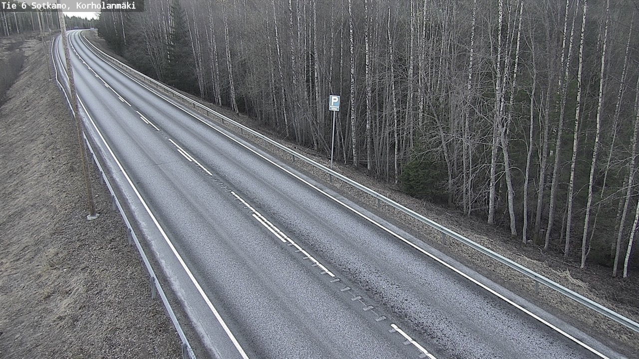 Weather Camera Image Väg 6 Sotkamo, Korholanmäki, Sotkamo, Kainuu
