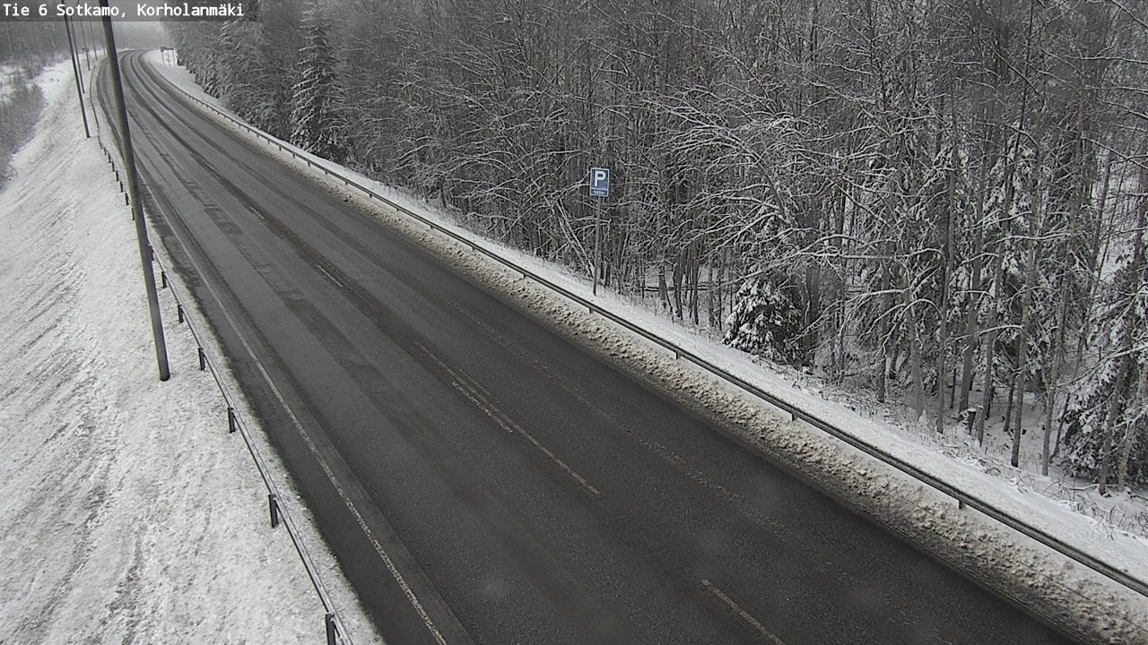 Weather Camera Image Väg 6 Sotkamo, Korholanmäki, Sotkamo, Kainuu