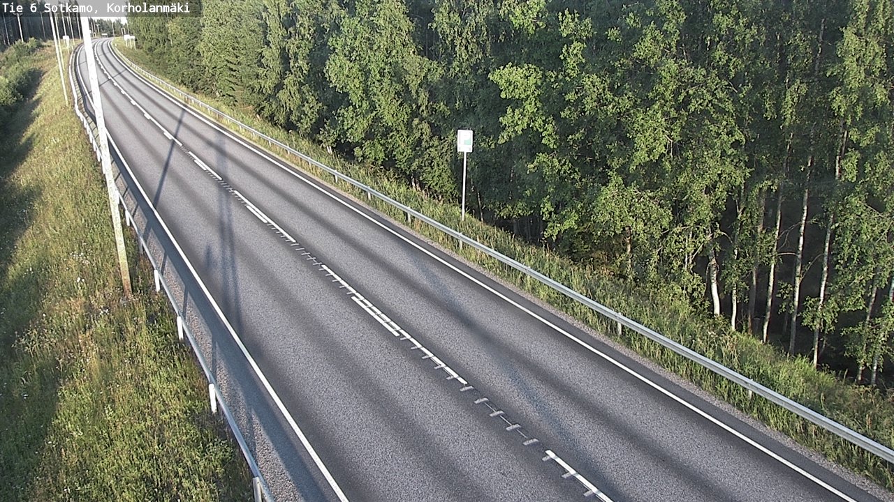 Weather Camera Image Road 6 Sotkamo, Korholanmäki, Sotkamo, Kainuu
