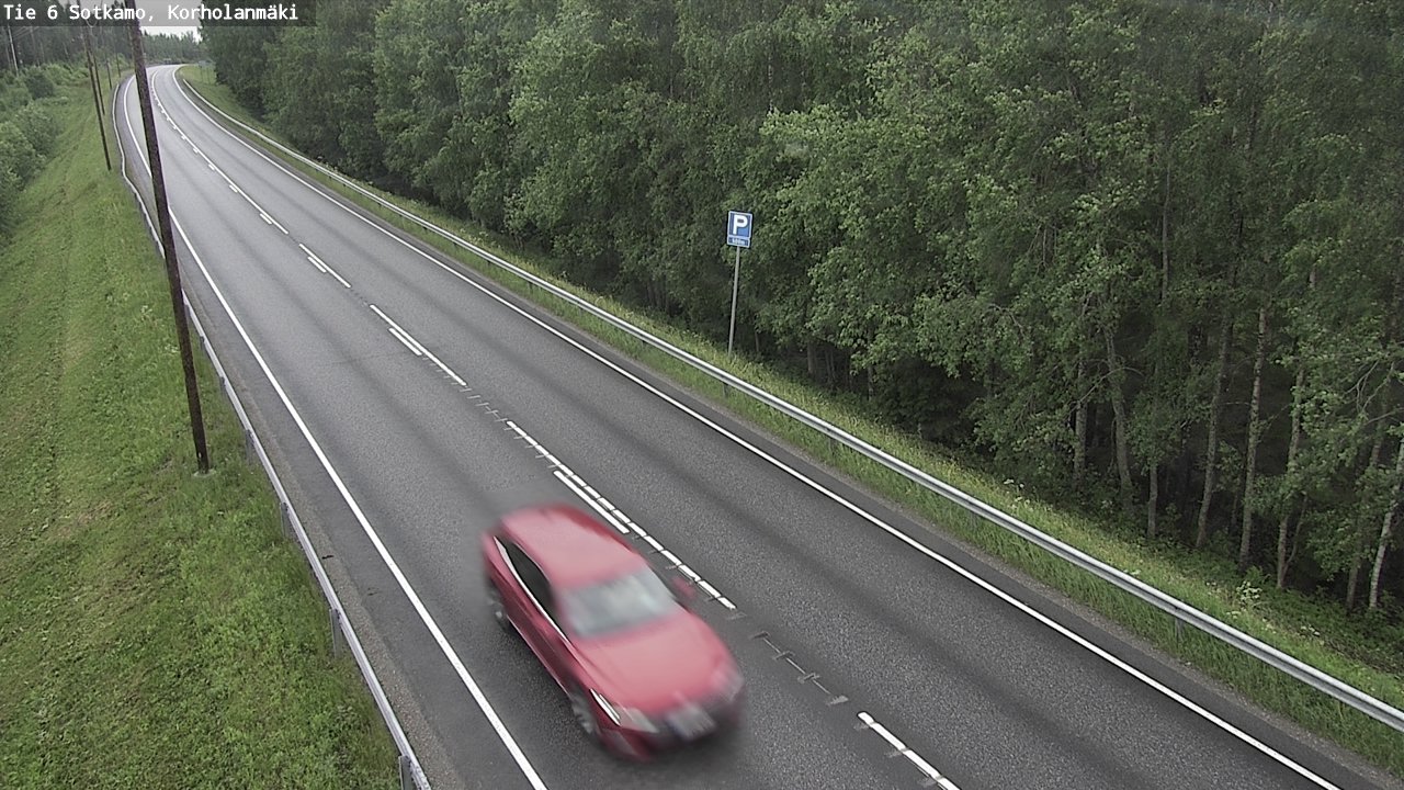 Weather Camera Image Väg 6 Sotkamo, Korholanmäki, Sotkamo, Kainuu