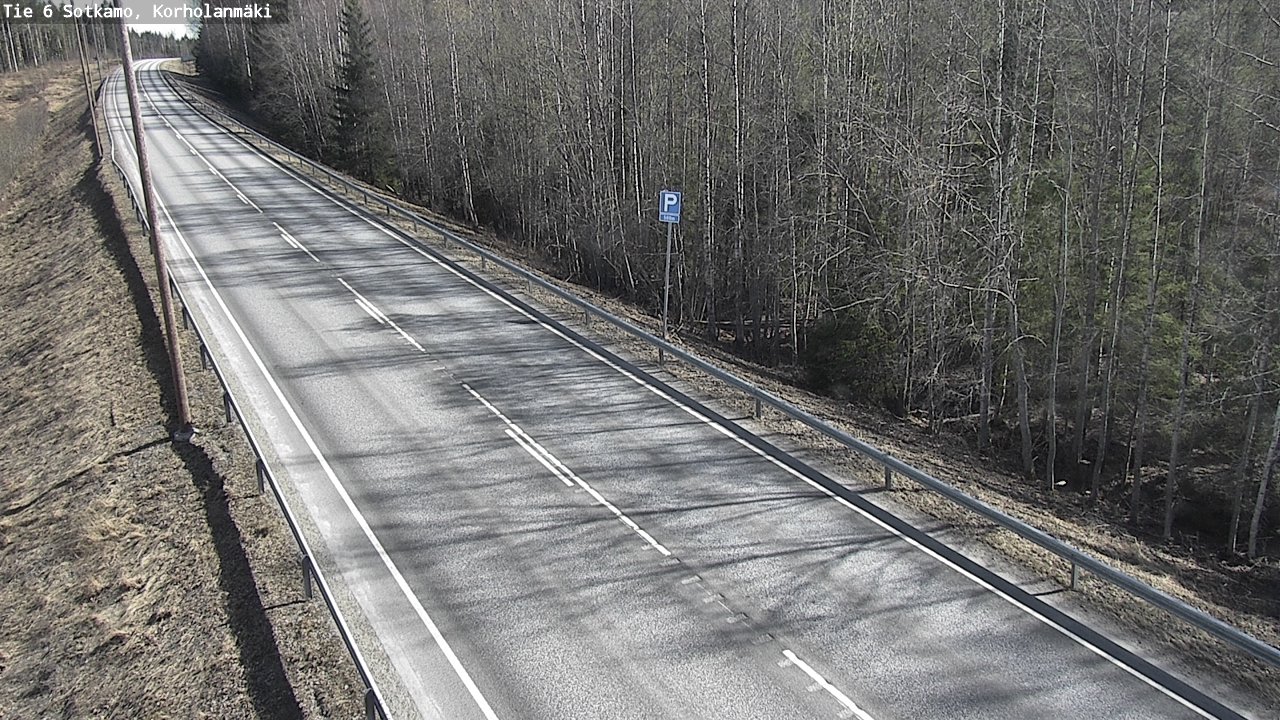 Weather Camera Image Väg 6 Sotkamo, Korholanmäki, Sotkamo, Kainuu