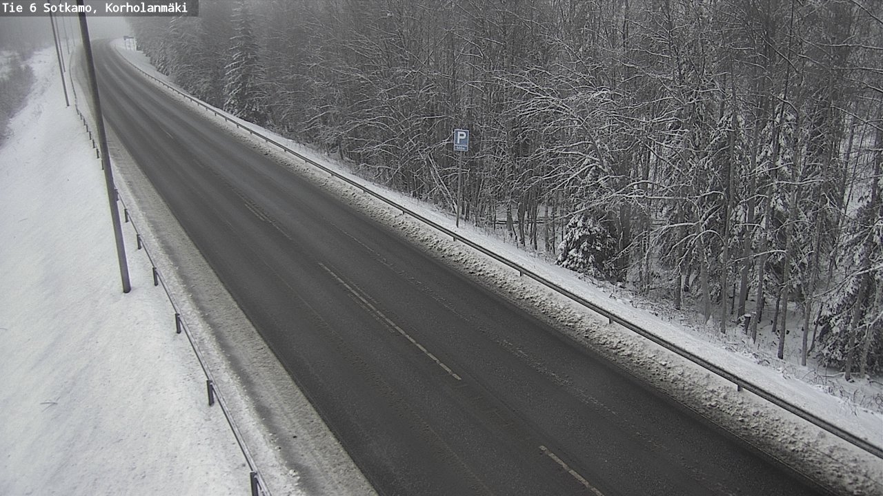 Weather Camera Image Väg 6 Sotkamo, Korholanmäki, Sotkamo, Kainuu