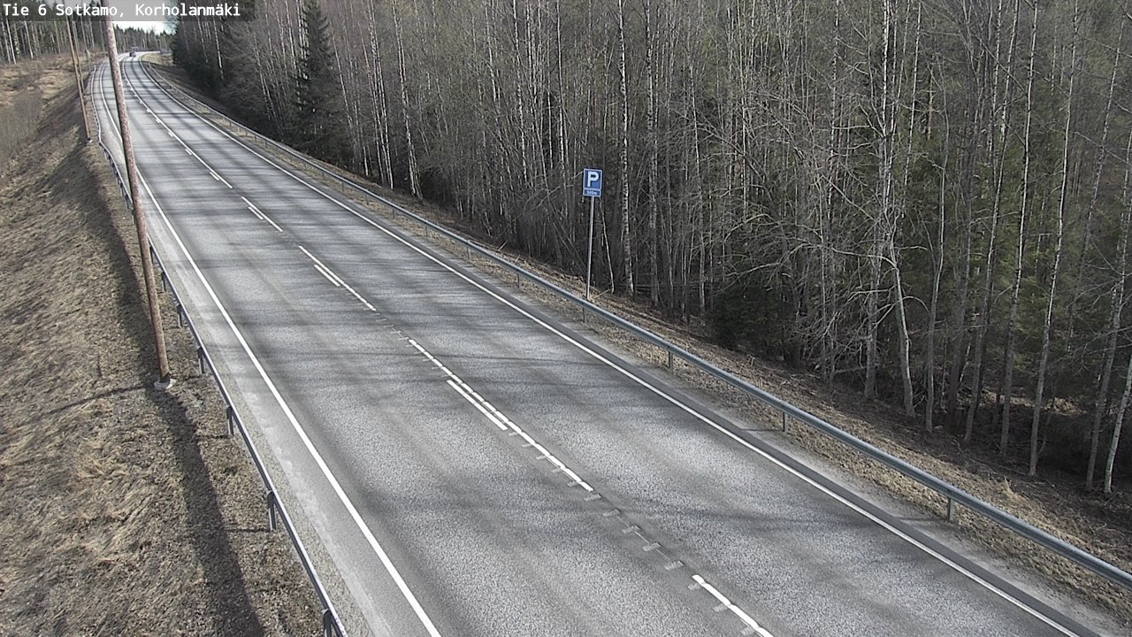 Weather Camera Image Väg 6 Sotkamo, Korholanmäki, Sotkamo, Kainuu