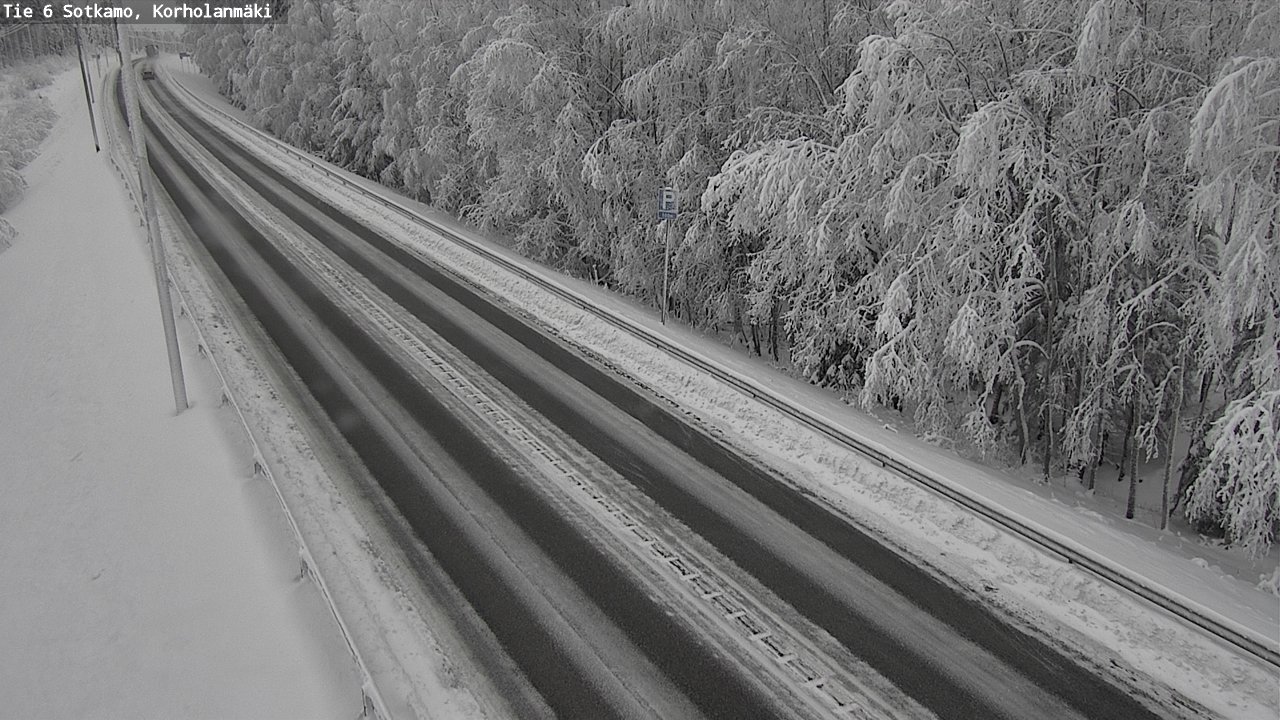 Weather Camera Image Väg 6 Sotkamo, Korholanmäki, Sotkamo, Kainuu