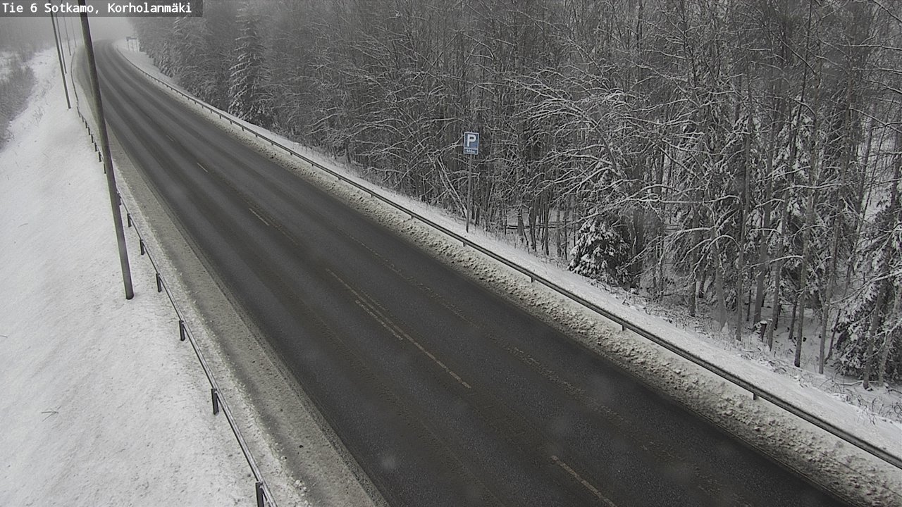 Weather Camera Image Väg 6 Sotkamo, Korholanmäki, Sotkamo, Kainuu