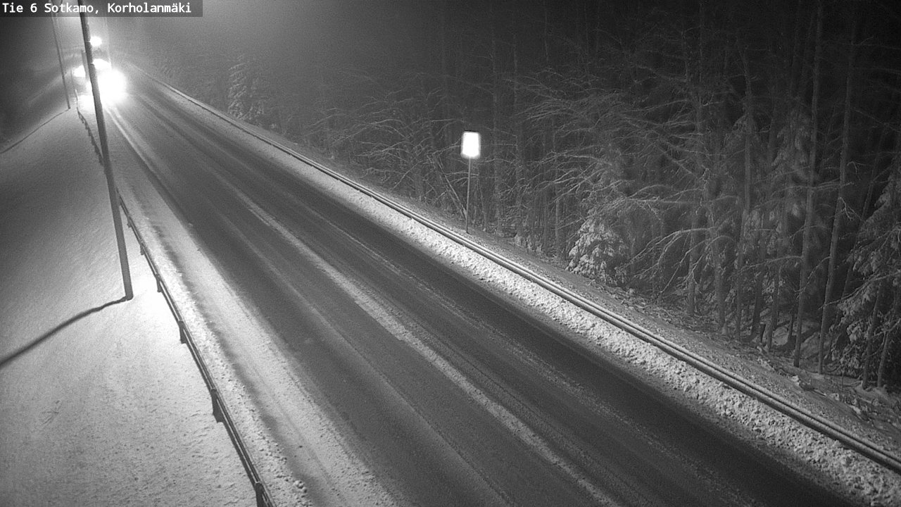 Weather Camera Image Väg 6 Sotkamo, Korholanmäki, Sotkamo, Kainuu