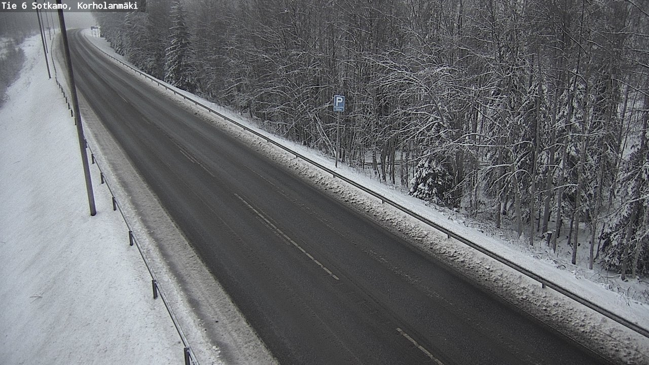 Weather Camera Image Väg 6 Sotkamo, Korholanmäki, Sotkamo, Kainuu