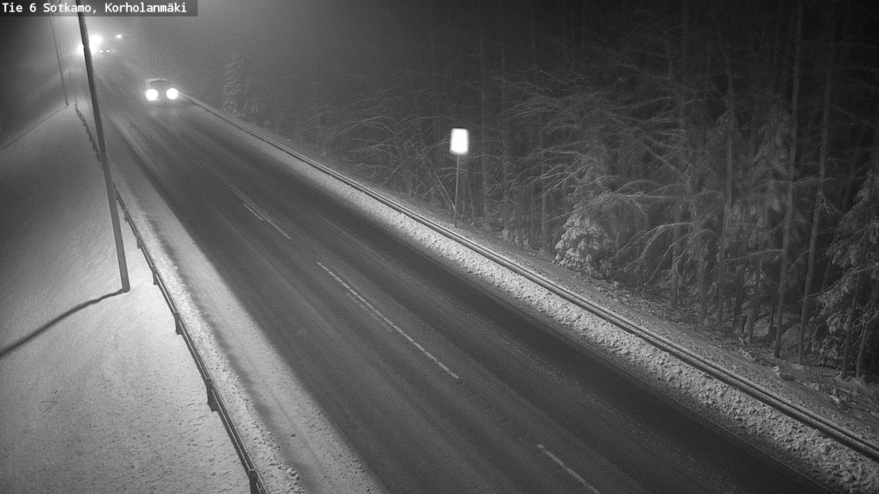 Weather Camera Image Väg 6 Sotkamo, Korholanmäki, Sotkamo, Kainuu
