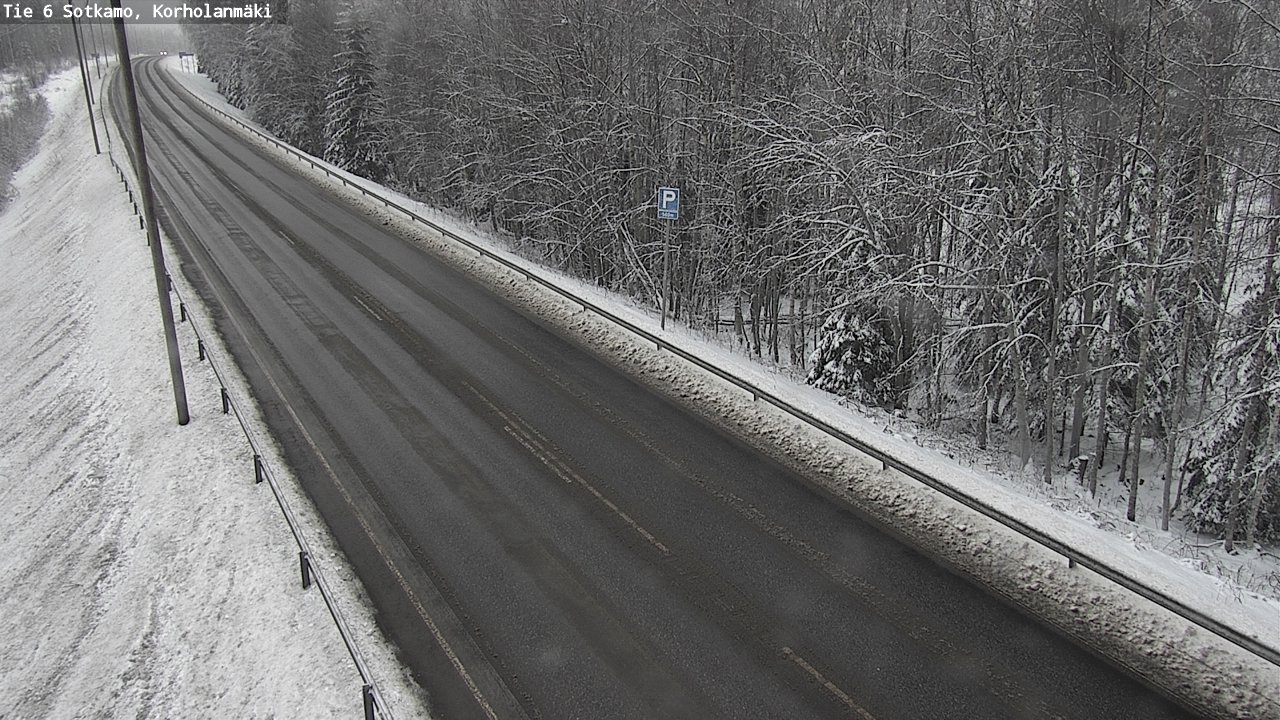 Weather Camera Image Väg 6 Sotkamo, Korholanmäki, Sotkamo, Kainuu