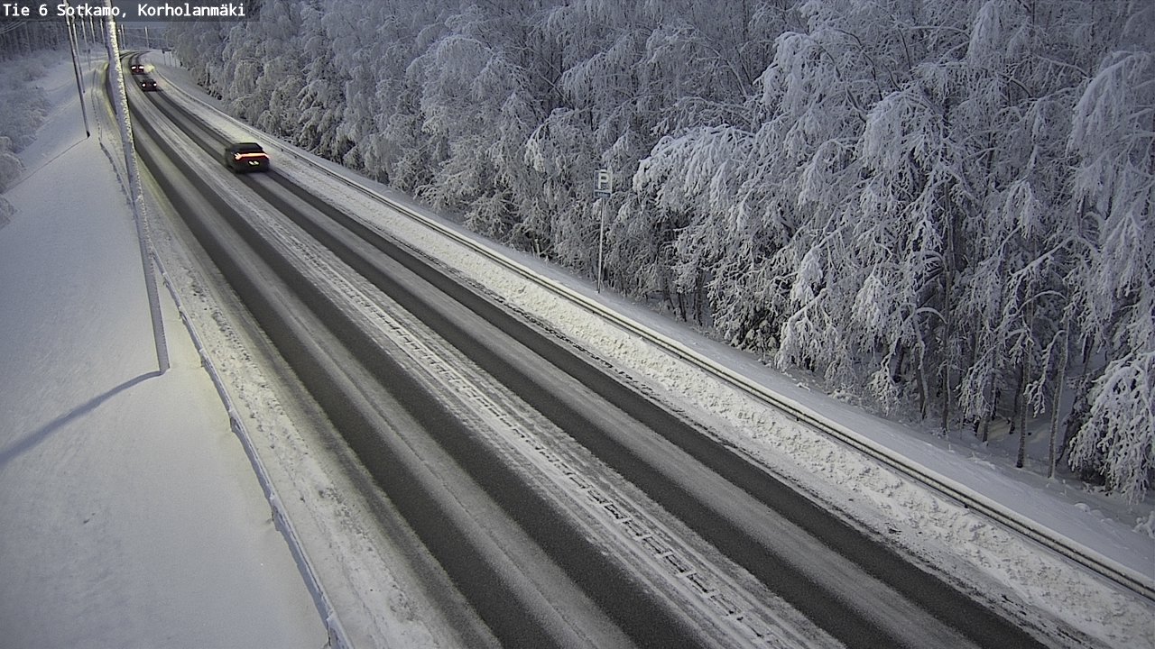 Weather Camera Image Väg 6 Sotkamo, Korholanmäki, Sotkamo, Kainuu