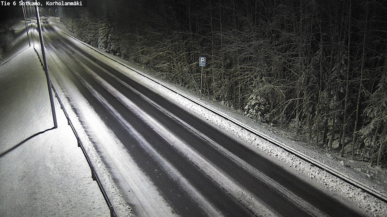 Weather Camera Image Väg 6 Sotkamo, Korholanmäki, Sotkamo, Kainuu