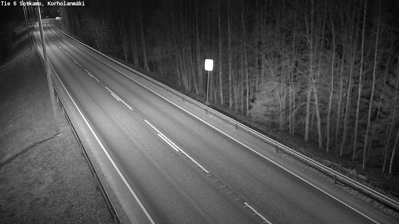 Weather Camera Image Väg 6 Sotkamo, Korholanmäki, Sotkamo, Kainuu