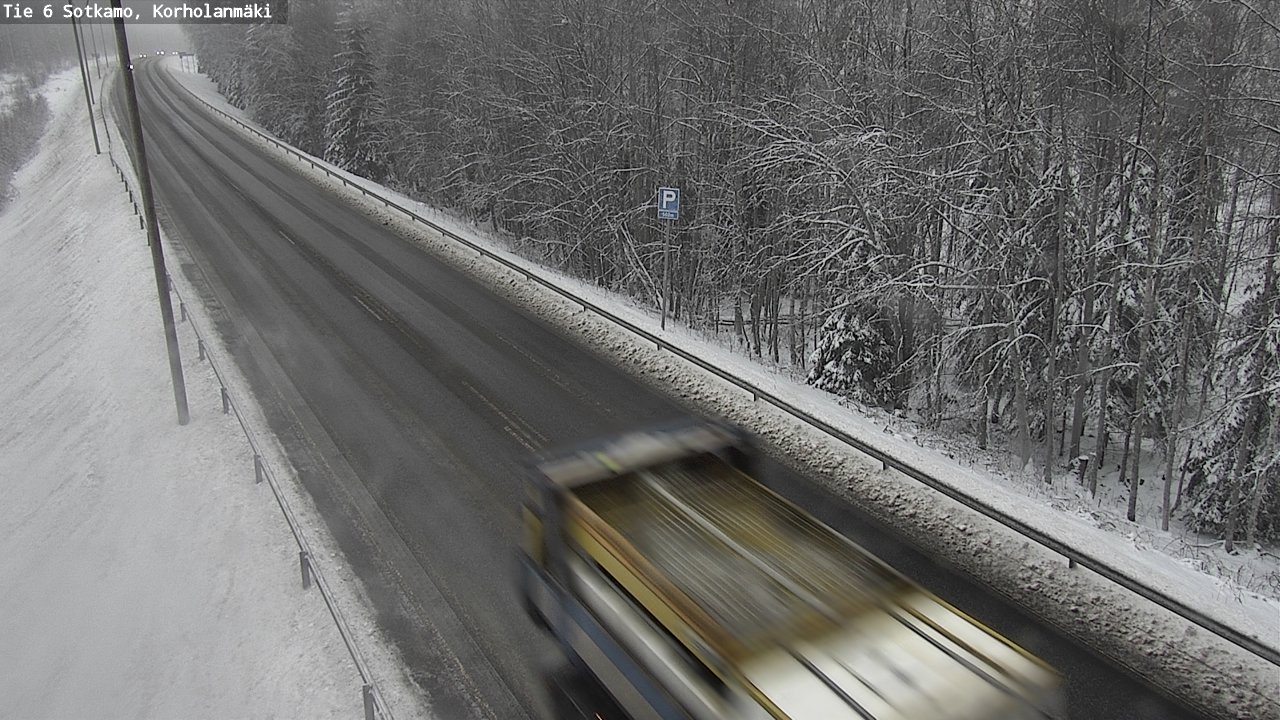 Weather Camera Image Väg 6 Sotkamo, Korholanmäki, Sotkamo, Kainuu