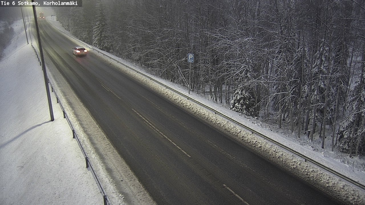 Weather Camera Image Väg 6 Sotkamo, Korholanmäki, Sotkamo, Kainuu