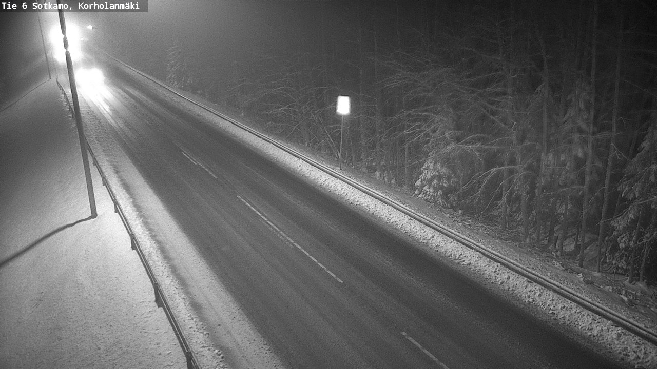 Weather Camera Image Väg 6 Sotkamo, Korholanmäki, Sotkamo, Kainuu