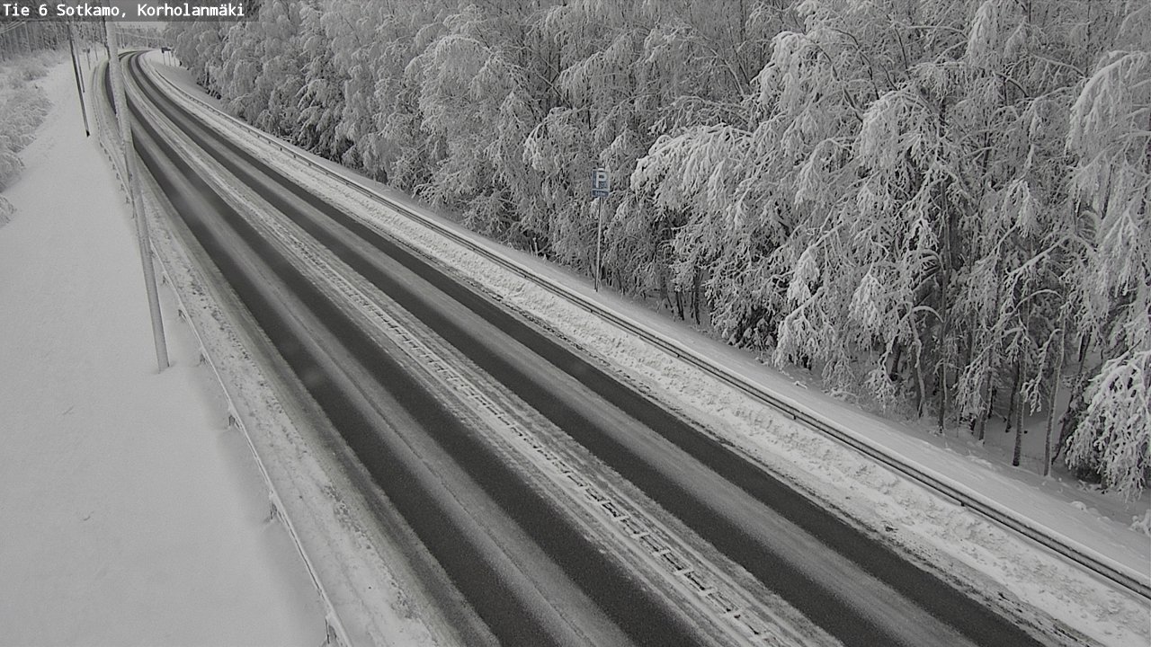 Weather Camera Image Väg 6 Sotkamo, Korholanmäki, Sotkamo, Kainuu