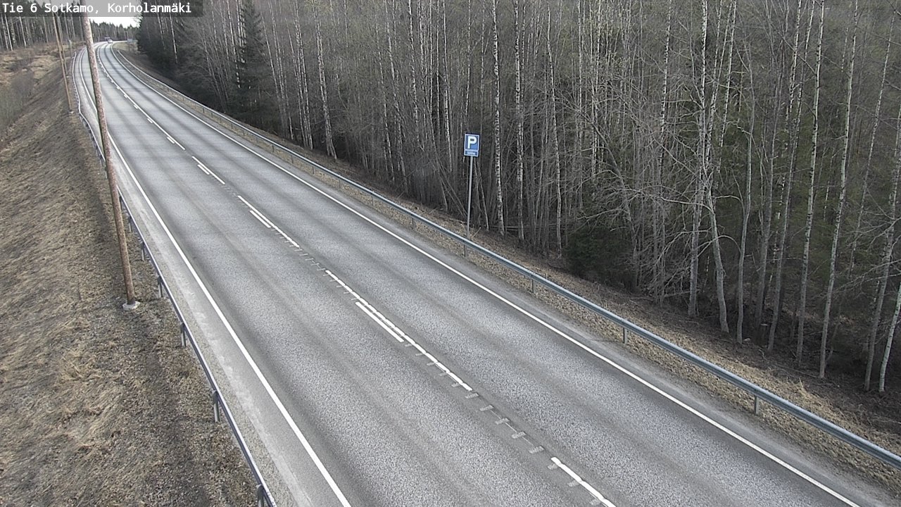Weather Camera Image Väg 6 Sotkamo, Korholanmäki, Sotkamo, Kainuu