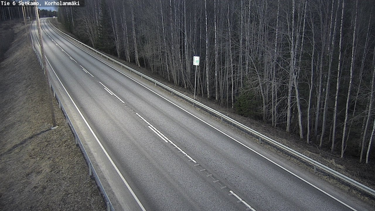 Weather Camera Image Väg 6 Sotkamo, Korholanmäki, Sotkamo, Kainuu