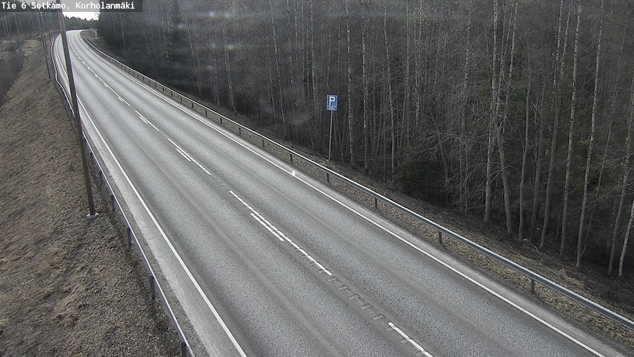 Weather Camera Image Väg 6 Sotkamo, Korholanmäki, Sotkamo, Kainuu