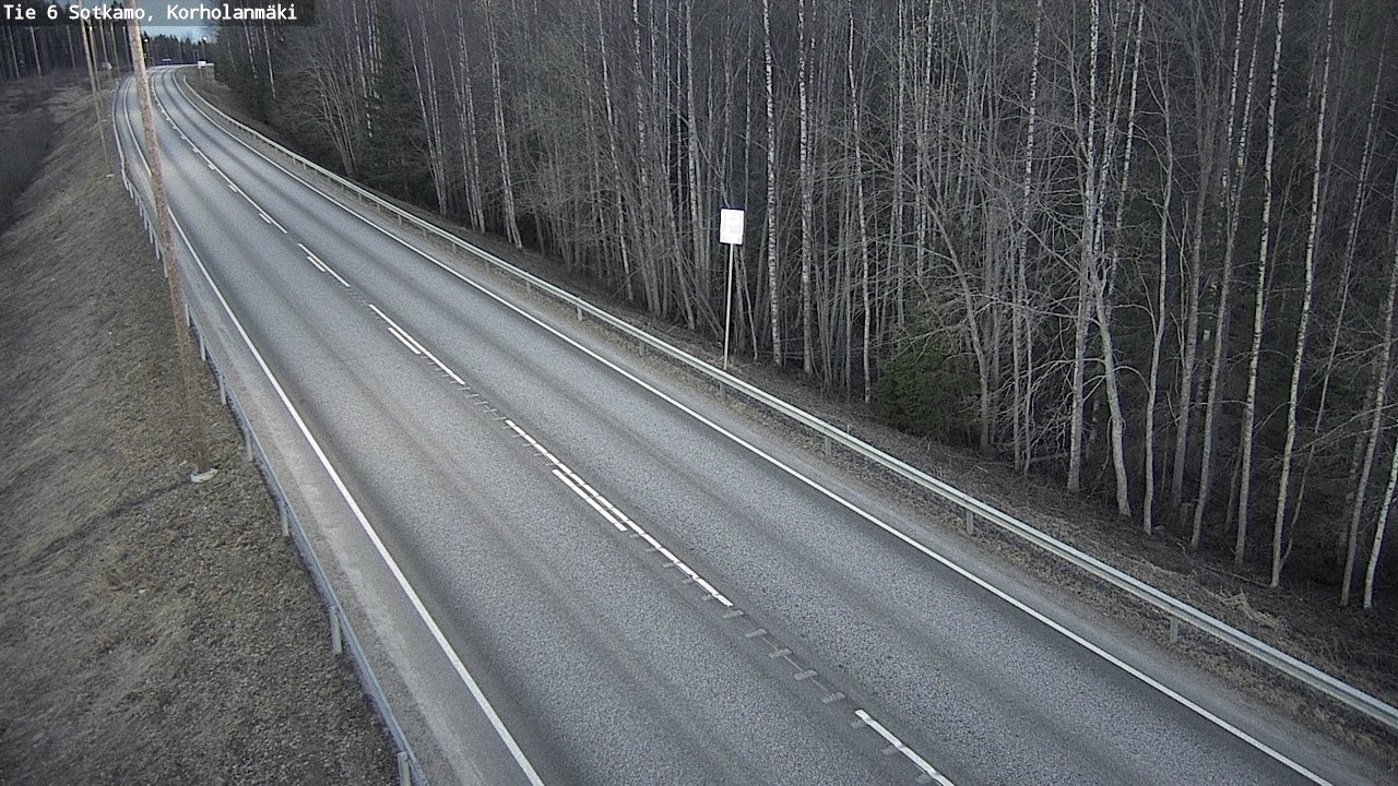 Weather Camera Image Väg 6 Sotkamo, Korholanmäki, Sotkamo, Kainuu