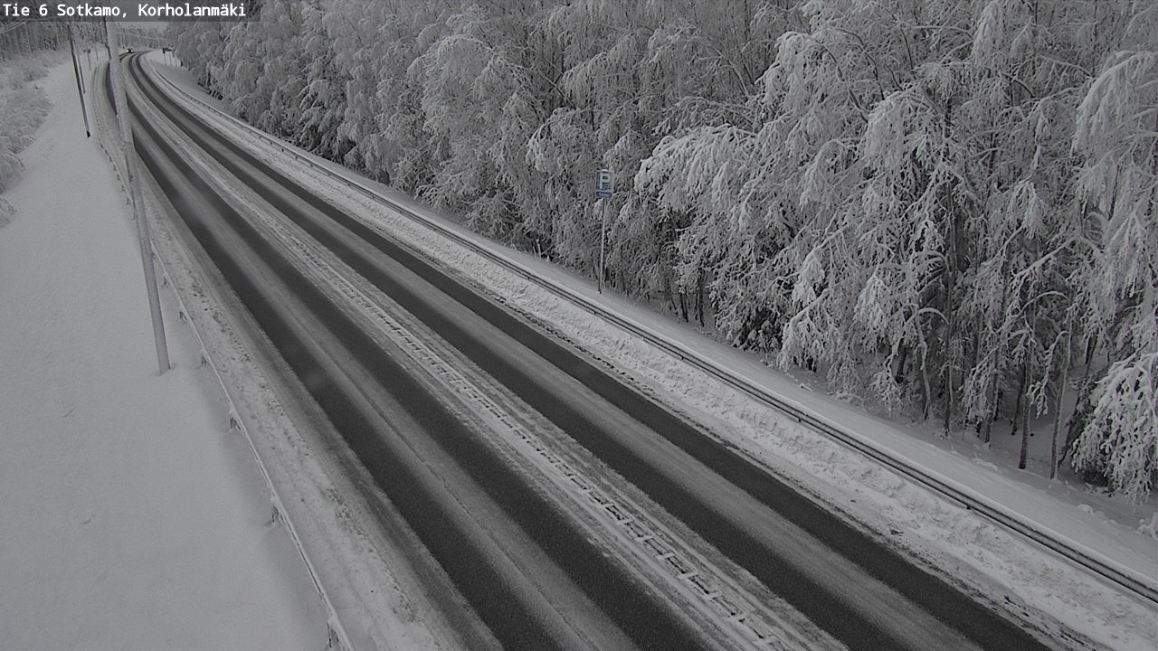 Weather Camera Image Väg 6 Sotkamo, Korholanmäki, Sotkamo, Kainuu